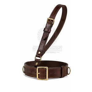 Ceinture Sam Browne en cuir de qualité avec sangle réglable et look classique pour vêtements formels et tenues de soirée - Product Image 5