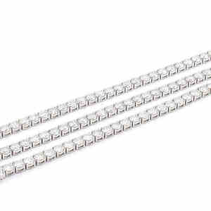 Top Selling Link Chain Moissanite Hip Hop Full Iced Diamond Look Necklace Gold Plated Sterling Available Best Market Price - Product Image 6