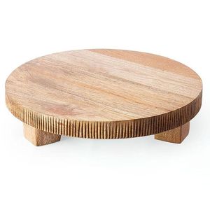 Newly <b>Crafted</b> Design Cake Stand Wooden Cake Stand Cake <b>Tools</b> Wooden Cake Platter Solid Wood Cake Stand At very good Price - Product Image 3