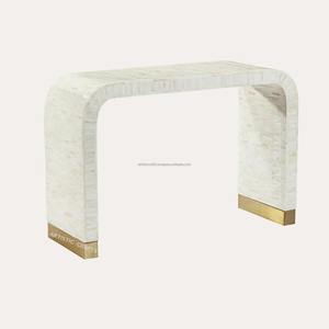 ¡Muebles de consola con incrustaciones de hueso hechos a mano modernos de lujo otomanos para decoración del hogar comedor dormitorio Hotel restaurantes para hospitales también! - Product Image 1