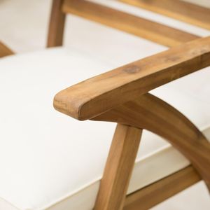 Set di 2 Sedie da Pranzo in Legno KD Hermosa per Uso Esterno in Giardino - Product Image 4