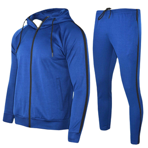 Custom Men's Hooded Tracksuit Set Zip Up Hoodie & Sweatpants 100% Cotton <b>Athletic</b> Jogger Suit Unisex Workout Sports Track Suit - Product Image 1