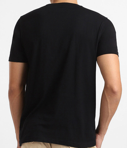 T-shirt en coton uni pour homme, coupe classique, doux et respirant, col rond, décontracté, pour l'été, streetwear quotidien, vente au détail - Product Image 2