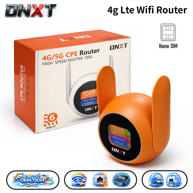 DNXT Wifi Router Sim Card WiFi6 300Mbps 4g Wifi Router ASR1803 Routeurs Universel Cat4 Type-C 4g Mini Wifi Cpe Router Home Use