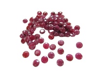 Rubis naturel de qualité supérieure 4 mm, grade AAA+, pierre précieuse rouge facettée, certifiée IGI, traitée thermiquement, calibrée normalement, vente en gros