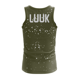 Camiseta Deportiva Sublimada Personalizada, Sin Mangas, Absorbente de Humedad, para Gimnasio, Fitness, Yoga, Entrenamiento, Running, OEM, ODM - Product Image 2