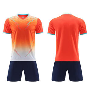 Conjunto de Camiseta y Pantalones Cortos de Fútbol para Hombre, Transpirable, Cuello en V, Secado Rápido, Ligero, con Nombre de Equipo Personalizable para Uniforme de Fútbol - Product Image 5
