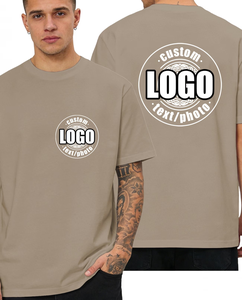Custom Logo Men's T-Shirt Short Sleeve O-Neck 100% Cotton Jersey Fabric Digital Print 180g Back Print Regular Fit Casual Style - Product Image 1