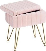 Repose-pieds ottoman de luxe en velours blanc, style nordique moderne du milieu du siècle, avec rangement, pour chambre à coucher