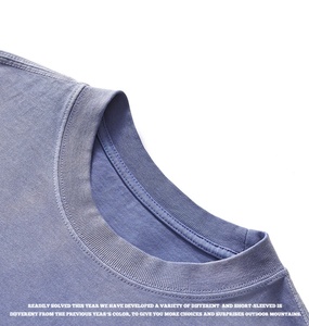 High Quality Oversized Washed Oversized T Shirt Lightweight Oversize Short Sleeve Unisex Men 100% Cotton Sports Jogger - Product Image 2