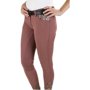 High Quality 4-way Stretch Horse Riding Breeches <b>Leggings</b> Tights <b>Equestrian</b> Wear Pants on Technical Fabric with Soft Feel - Product Image 6
