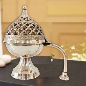 Brûleur à encens Bakhoor en laiton couleur or, design avantageux, forme ronde, brûleur à encens suspendu, au prix le plus bas - Product Image 3