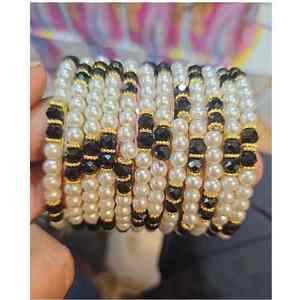 Ensemble de bracelets de mariage islamiques tendance en or rose, ornés de zircons, bijoux traditionnels pour femmes avec finition hautement polie - Product Image 2