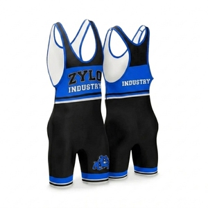 Sublimated Wrestling Singlet Custom Name and Number Logo Team Colors Custom Design Wrestling Uniform Wholesale - Product Image 1