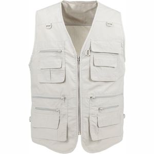 Nouvelle arrivée, veste de travail décontractée pour homme, respirante, pour l'automne, pour la pêche, les voyages, avec plusieurs poches, pour adultes - Product Image 5