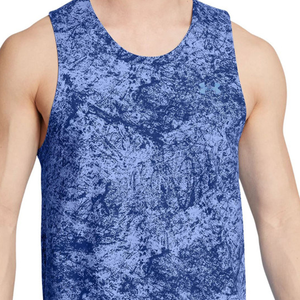 Solid Color Casual Breathable Knitted O-Neck Tank Top Ribbed Design <b>Men's</b> Fitness Gym Training Workout 160g 100% Polyester - Product Image 5