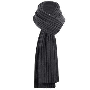 Classic Long Knitted Scarf <b>Women</b> Solid Navy Blue <b>Thermal</b> Insulation Winter Warm Acrylic Scarf Adult Fashion Accessory 2026 - Product Image 5