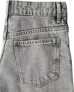 Shorts en jean délavé taille haute coupe droite décontracté été coton pour homme - Product Image 3