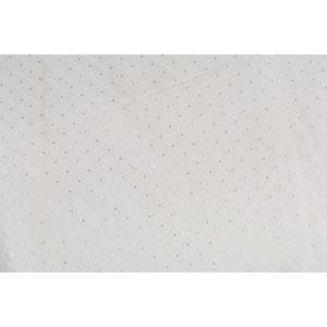 Tissu en Georgette Brodé de Paillettes, Teintable, pour Motif Floral Blanc Cassé, Largeur 44 Pouces, Broderie Fil Doré - TFAB DYE GEO 025 - Product Image 3