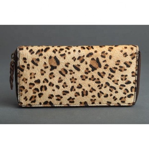LW New Real Handmade Animal Print Fur Leather Women Clutch Stylish Stubby Color Multi Purse ATM Card Holder Trendy <b>Wallets</b> - Product Image 6
