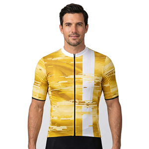 Jersey de Ciclismo Personalizado para Hombre, Jersey de Ciclismo OEM Sublimado, Jersey de Ciclismo con Cierre para Hombre, Jersey de Manga Corta con Cuello Alto para Hombre - Product Image 1