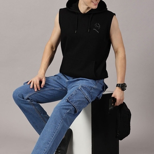 Sudadera sin mangas versátil para hombre, sudadera de gimnasio, chaleco de entrenamiento ligero y transpirable, ropa deportiva - Product Image 2