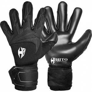 Gants de gardien de but personnalisés avec paume avant en Latrex allemand de 4 mm, dos en silicone injecté, coupe Meduis, enveloppes pour les doigts et le pouce - Product Image 1