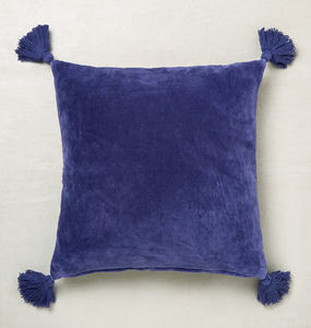 Housse de coussin en velours à pompons 45×45 cm, housse de coussin décorative en velours à pompons, vente en gros, housse de coussin bohème en velours à pompons - Product Image 4