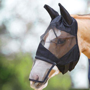 Protector Facial Completo para Caballos, Color Azul, con Protección para las Orejas, Ecológico, de Malla Resistente, Previene Insectos, Protege los Ojos, Personalizable - Product Image 5