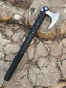 Thewizcrafts LOWDOWN Tomahawks industriels portables pliables, manche en bois, lame en acier à haute teneur en carbone, tranchant de 106 mm, 380 mm pour le camping - Product Image 2