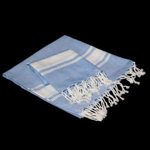 ผู้จัดจำหน่ายจากอินเดีย ผ้าขนหนูชายหาดลายทาง 100% ผ้าฝ้ายคุณภาพเยี่ยม ซึมซับน้ำได้ดี ราคาขายส่ง รับผลิตแบบ OEM - Product Image 2