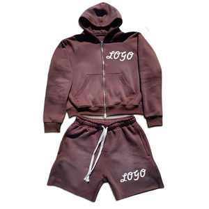 Survêtement à capuche 100 % coton respirant avec technique d'impression respirante, style uni, prix raisonnable pour la saison hivernale - Product Image 2