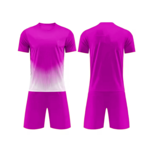 Maillot de football à manches courtes pour homme, dégradé rouge, col rond, polyester respirant, vêtements de sport pour toutes les saisons - Product Image 4