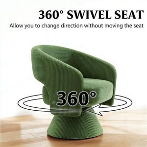Poltrona Girevole Moderna Verde per Soggiorno o Sala da Pranzo - Product Image 4