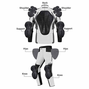 Combinaison en cuir imperméable confortable pour la formation moto, coupe-vent, à prix raisonnable, pour la moto et les courses automobiles - Product Image 2