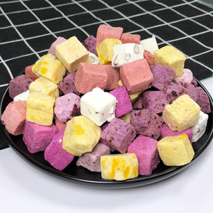 Natural Crispy Freeze Dried Yogurt <b>Cubes</b> with Mixed Fruit Premium Snack Factory Wholesale Vietnam Supplier - Product Image 1