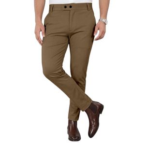 Pantalones Formales Elásticos para Hombre, Pantalones de Vestir Elegantes y Ajustados para Oficina o Fiesta - Product Image 1