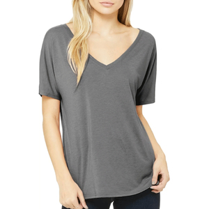 Camisetas al por mayor para mujer, cuello en V profundo, lisas, sin marca, de alta calidad, 100% algodón, para imprimir. - Product Image 4