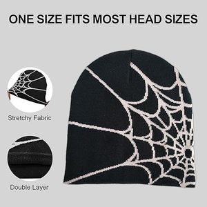 Gorro de punto Jacquard personalizado con bordado 3D estilo Y2K logotipo personalizado unisex invierno cálido gorros acrílicos - Product Image 2