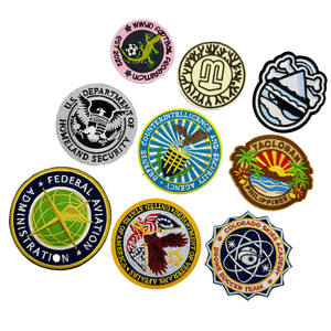 Personalized Custom Embroidered <b>Patches</b> With Logo Design Iron On Embroidery <b>Patches</b> for Clothes Hats <b>Jackets</b> Bags and Uniforms - Product Image 5