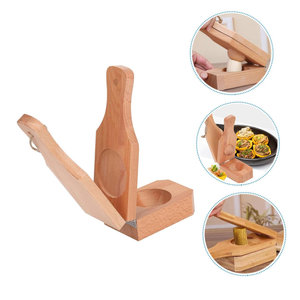 Wooden <b>Nutcracker</b> Tool Manual Nut Sheller Handmade Wood Walnut Pecan Hazelnut Cracking Opener Kitchen Household Tool - Product Image 2