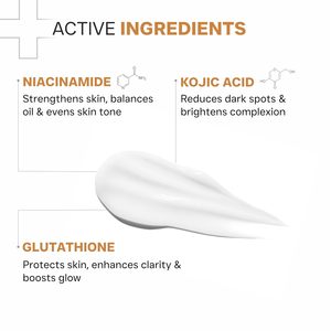 DERMATOUCH Bye Bye Pigmentation Nettoyant Visage |   Niacinamide, acide kojique et glutathion |   Pour le teint hâlé et l'anti-pigmentation |   150 g - Product Image 2