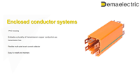 DEMAELECTRIC Système de barre de conducteur fermé à 5 pôles 80A Équipement de distribution d'énergie pour pont roulant Certificat ISO/CE