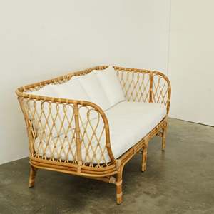 Relaxing Rattan Lounge <b>Sofa</b> <b>Bed</b> Set Comforting Couches <b>Beds</b> With Cushions Home Furnishings Low Prices for Sale - Product Image 3