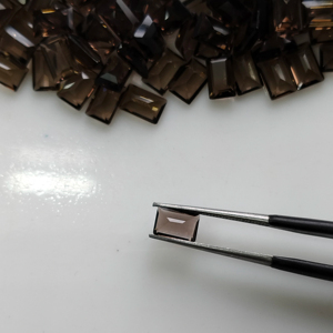 Cuarzo Ahumado Marrón Natural, Corte Baguette Escalonado de 6x4MM, Gema Suelta de la Mejor Calidad para Joyería - Product Image 5