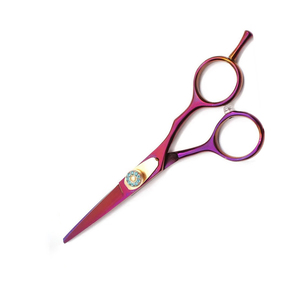 กรรไกรตัดผมคุณภาพสูง สแตนเลส 420 ด้ามจับขนาดกลาง เคลือบผิว สำหรับคนถนัดขวา ปลายทู่ คมกริบ สำหรับทำผมและความงาม - Product Image 3