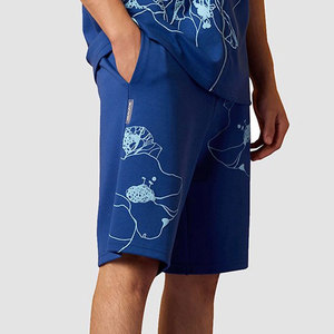 Service OEM, broderie personnalisée du logo, shorts délavés au soleil, shorts d'été en coton avec cordon de serrage, shorts vintage pour hommes, bords bruts, shorts délavés à l'acide - Product Image 5