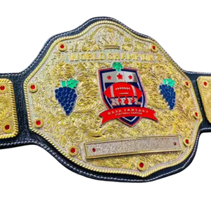 World Champion Football Belt WFFL Custom Wrestling Belt High-Quality Collector's Item - Product Image 5