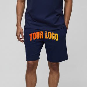 Shorts pour hommes 100% coton, en tissu jersey de coton, coupe oversize, vente en gros, shorts de sport pour hommes, poids lourd, décontractés - Product Image 1
