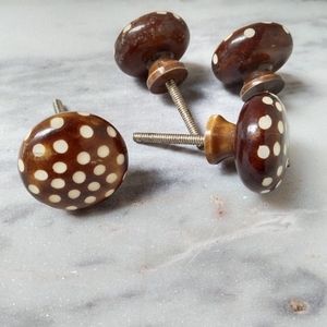 Estrella de madreperla con perilla de armario de resina negra, tiradores de cajón de armario, herrajes, tiradores y perillas para muebles de cocina - Product Image 2